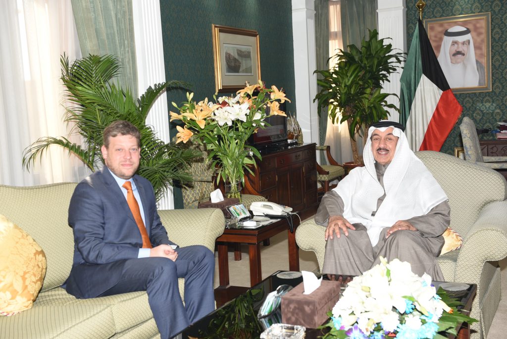 محافظ الجهراء يستقبل سعادة سفير مملكة بلجيكا لدى الكويت